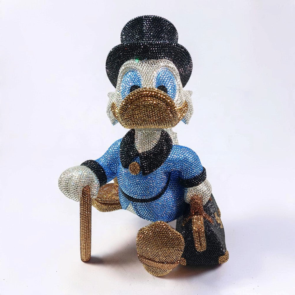 Lume Sculptures — Blue Fortune Duck Luxe Statue