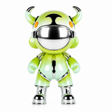 Lume Sculptures — Cosmic Guardian Lunar Green